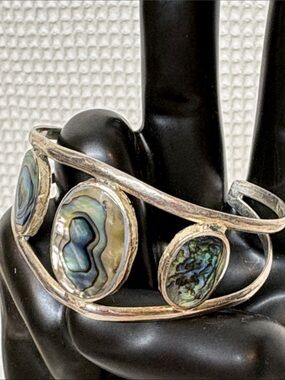 Silver cuff bracelet